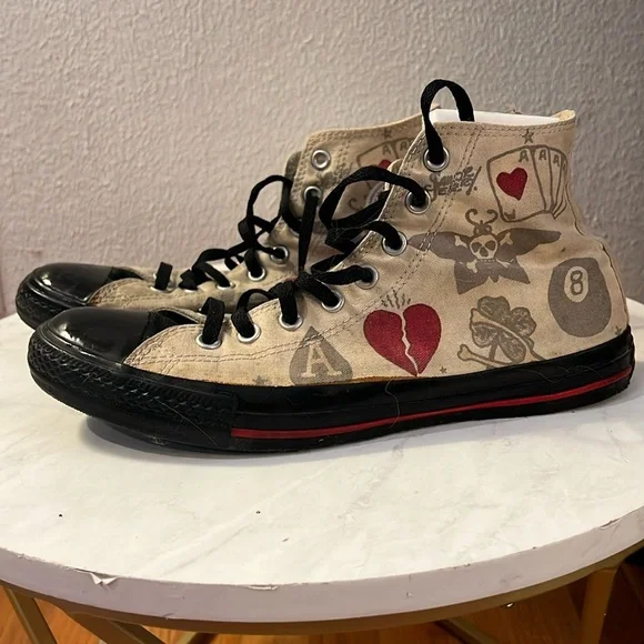 Converse Sailor Jerry Death or Glory high tops - Picture 1 of 11
